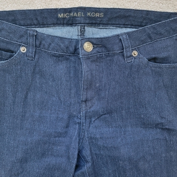 Michael Kors Boot Cut Dark Wash Jeans Size 4 - Picture 3 of 15